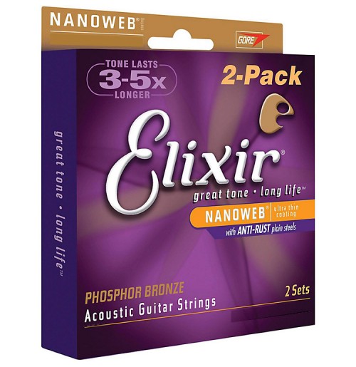 ELIXIR 2PACK 11-52 PHOSPHOR BRONZE strune za akustično kitaro